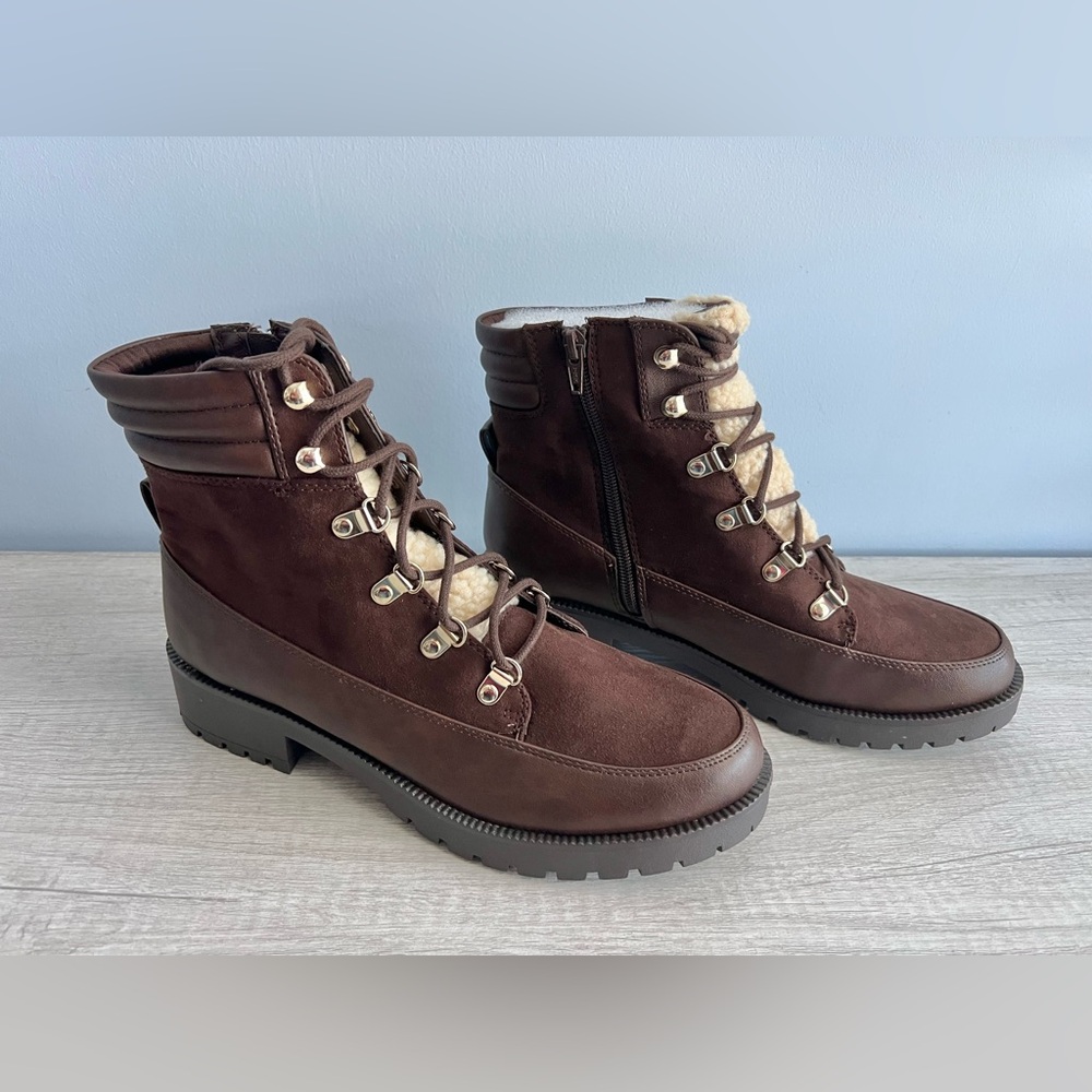 Style & Co Women's Fantasiaa Lace-Up Winter Boots Size 9